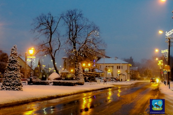 Pierwszy listopadowy śnieg - urząd gminy Stare Babice